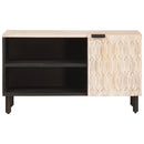vidaXL TV szekrény Fehér mosott felület 80 x 33 x 46 cm Tömör Mangófát