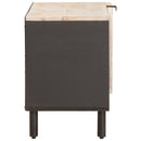vidaXL TV szekrény Fehér mosott felület 80 x 33 x 46 cm Tömör Mangófát