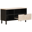vidaXL TV szekrény Fehér mosott felület 80 x 33 x 46 cm Tömör Mangófát