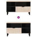vidaXL TV szekrény Fehér mosott felület 80 x 33 x 46 cm Tömör Mangófát