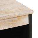 vidaXL Széf Fehér mosott felület 60 x 33 x 75 cm Tömör Mangófát