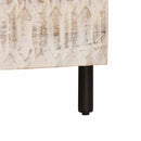 vidaXL Széf Fehér mosott felület 80 x 33 x 75 cm Tömör Mangófát
