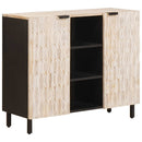 vidaXL Széf Fehér mosott felület 90 x 33 x 75 cm Tömör Mangófát