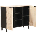vidaXL Széf Fehér mosott felület 90 x 33 x 75 cm Tömör Mangófát
