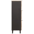 vidaXL Magasfiú Fehér mosott felület 40 x 33 x 110 cm Tömör Mangófát