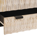 vidaXL Magasfiú Fehér mosott felület 60 x 33 x 100 cm Tömör Mangófát