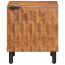 vidaXL Éjjeliszekrény 2 pcs Barna 40 x 33 x 46 cm Tömör Mangófát