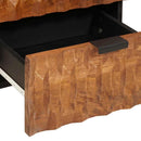vidaXL Éjjeliszekrény 2 pcs Barna 40 x 33 x 46 cm Tömör Mangófát
