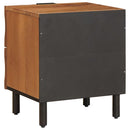 vidaXL Éjjeliszekrény 2 pcs Barna 40 x 33 x 46 cm Tömör Mangófát