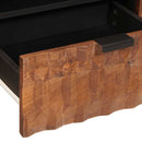 vidaXL TV szekrény Akácbarna felület 105 x 33 x 46 cm Tömör Mangófát