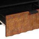vidaXL TV szekrény Akácbarna felület 80 x 33 x 46 cm Tömör Mangófát