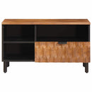 vidaXL TV szekrény Akácbarna felület 80 x 33 x 46 cm Tömör Mangófát