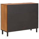 vidaXL Széf polcokkal Akácbarna felület 90 x 33 x 75 cm Tömör Mangófát