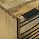 vidaXL Éjjeliszekrény 2 pcs Barna 40 x 33 x 46 cm tömör mangófa