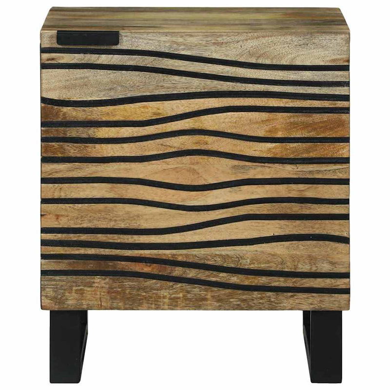 vidaXL Éjjeliszekrény 2 pcs Barna 40 x 33 x 46 cm tömör mangófa