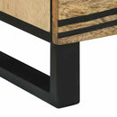 vidaXL Éjjeliszekrény 2 pcs Természetes 40 x 33 x 46 cm Szerelt Fa