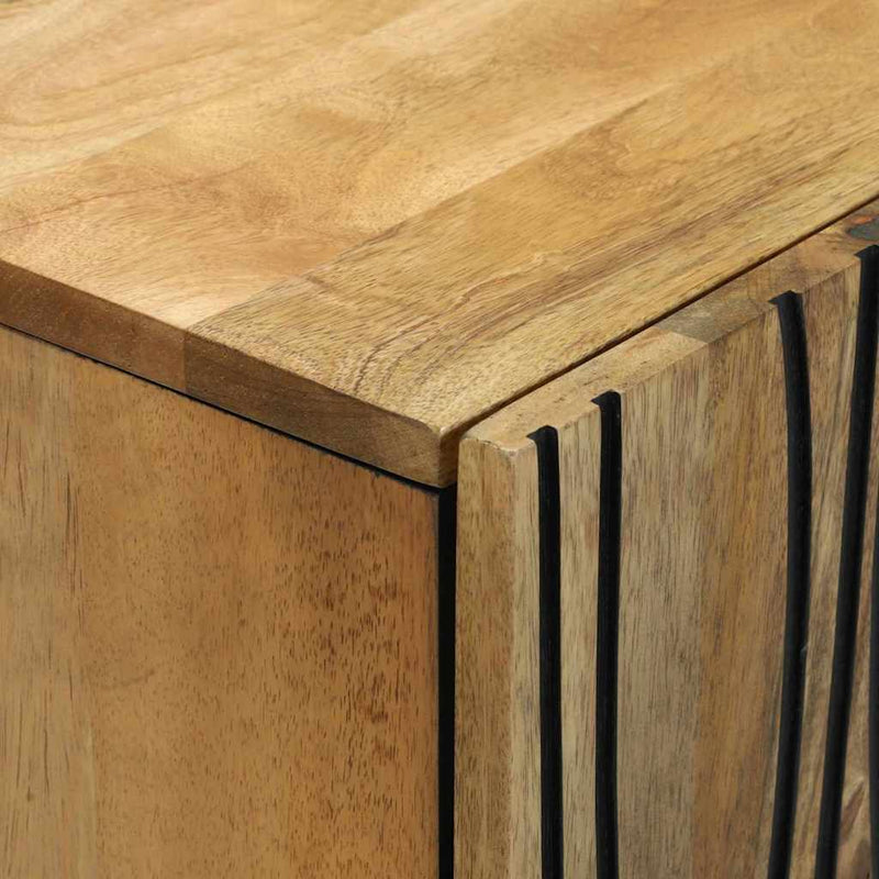 vidaXL Széf Barna 60 x 33.5 x 75 cm Tömör mangófa