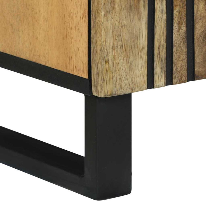 vidaXL Széf Barna 60 x 33.5 x 75 cm Tömör mangófa