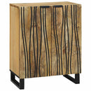 vidaXL Széf Barna 60 x 33.5 x 75 cm Tömör mangófa