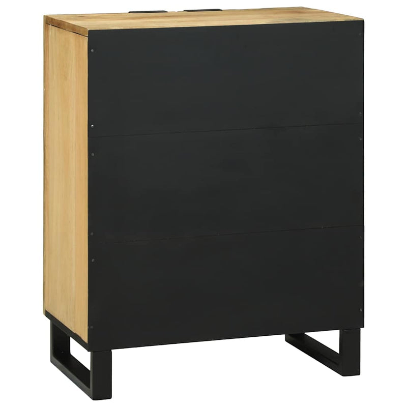 vidaXL Széf Barna 60 x 33.5 x 75 cm Tömör mangófa