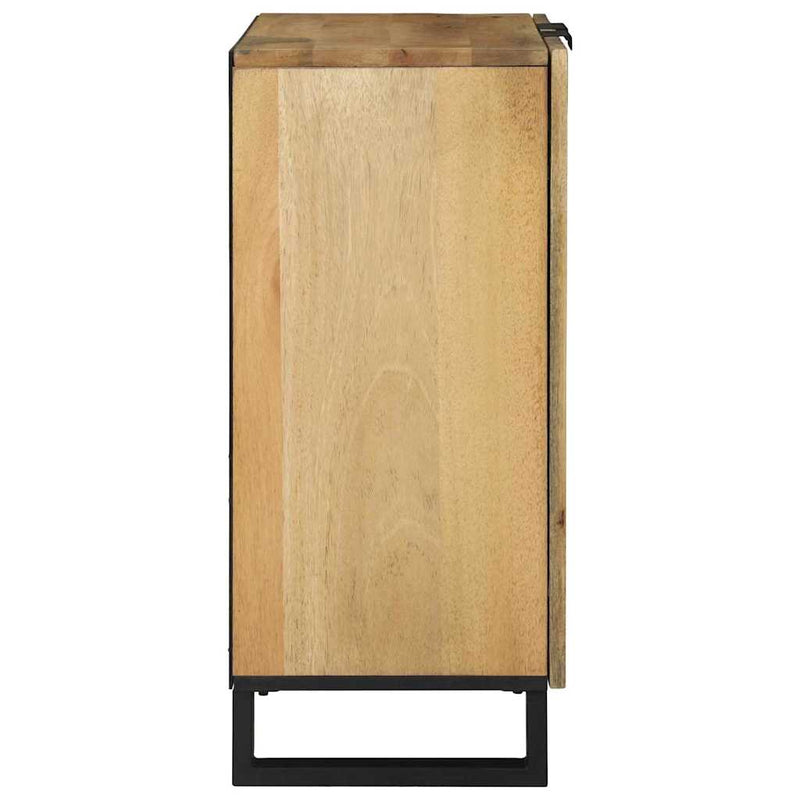 vidaXL Széf Barna 60 x 33.5 x 75 cm Tömör mangófa