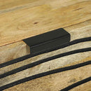 vidaXL Széf fiókkal Barna 60 x 33.5 x 75 cm Tömör mangófa