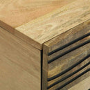 vidaXL Dohányzóasztal Barna és fekete 80 x 50 x 40 cm Tömör akácfa