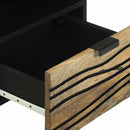vidaXL Éjjeliszekrény fiókkal Barna 40 x 33 x 46 cm tömör mangófa