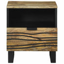 vidaXL Éjjeliszekrény fiókkal Barna 40 x 33 x 46 cm tömör mangófa