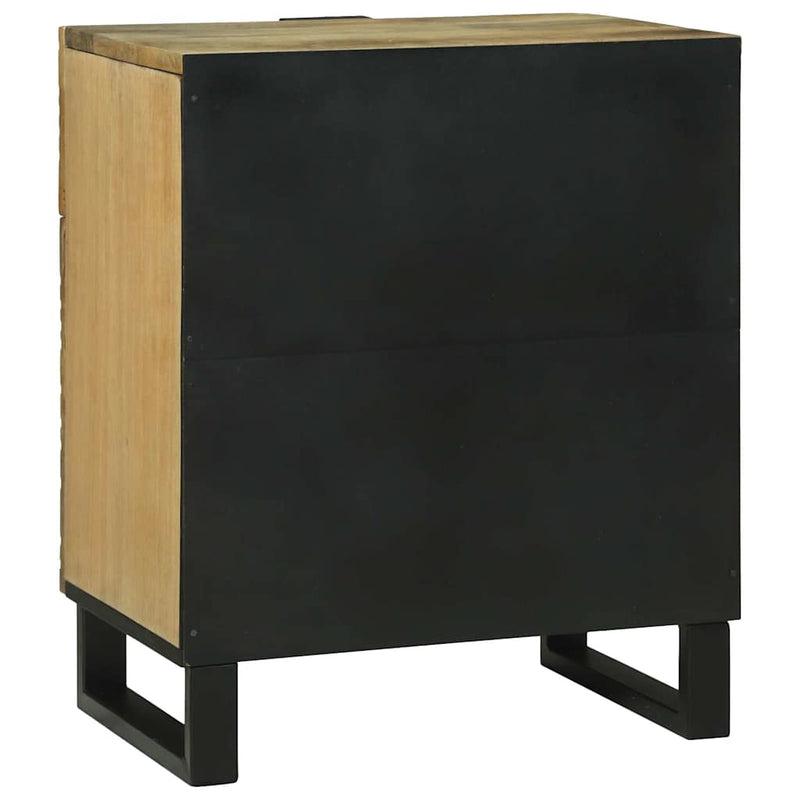 vidaXL Éjjeliszekrény fiókkal Barna 50 x 33 x 60 cm tömör mangófa