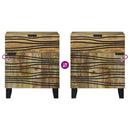 vidaXL Éjjeliszekrény fiókkal Barna 50 x 33 x 60 cm tömör mangófa