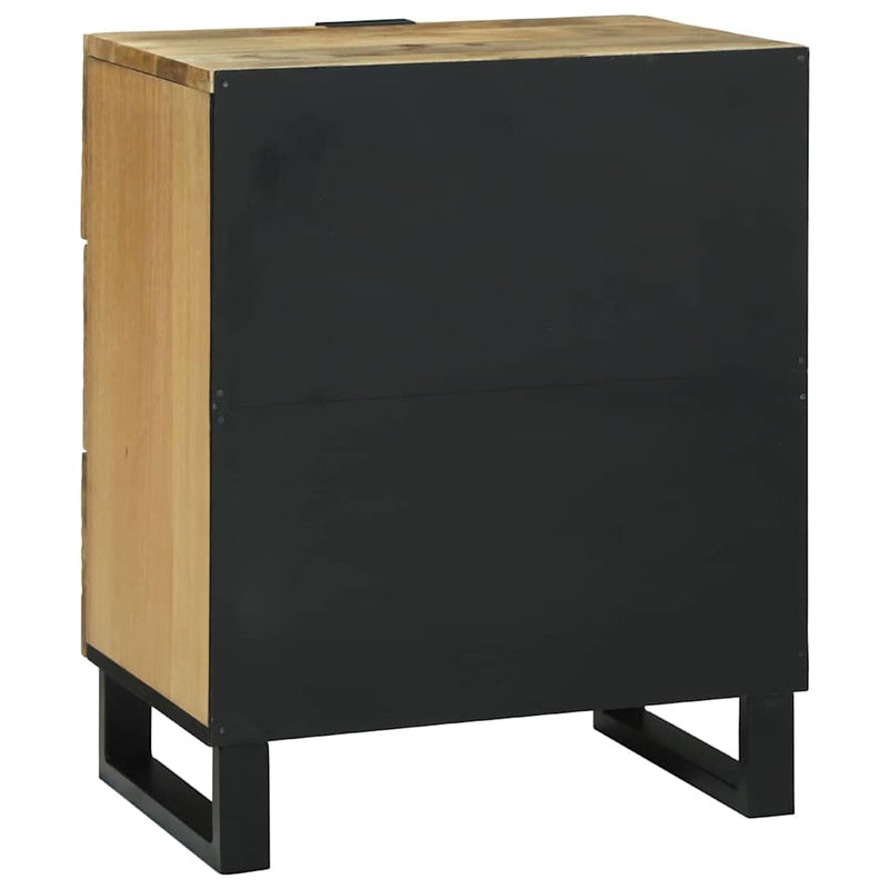 vidaXL Éjjeliszekrény fiókkal Barna 50 x 33 x 60 cm tömör mangófa