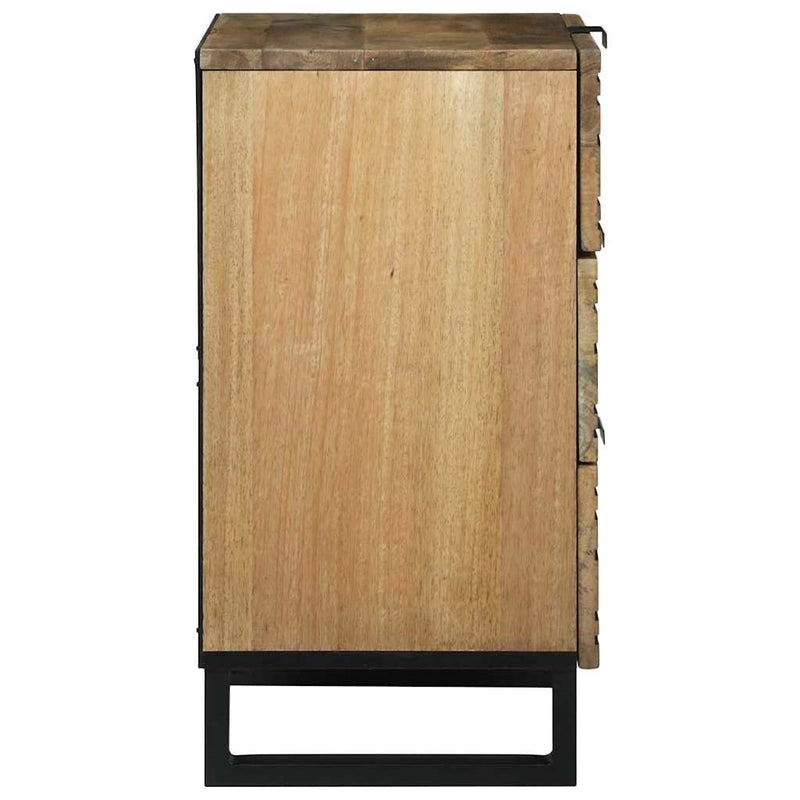 vidaXL Éjjeliszekrény fiókkal Barna 50 x 33 x 60 cm tömör mangófa