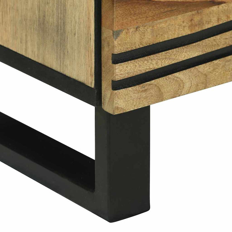 vidaXL Éjjeliszekrény fiókkal Barna 50 x 33 x 60 cm tömör mangófa