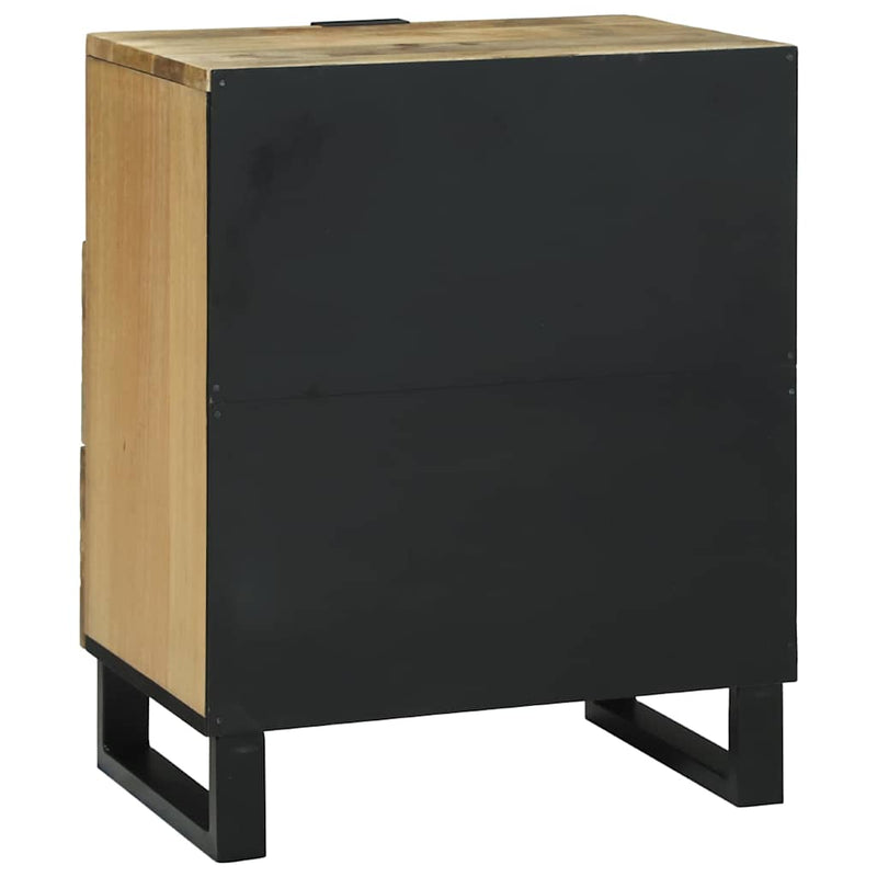 vidaXL Éjjeliszekrény fiókkal Barna 50 x 33 x 60 cm tömör mangófa