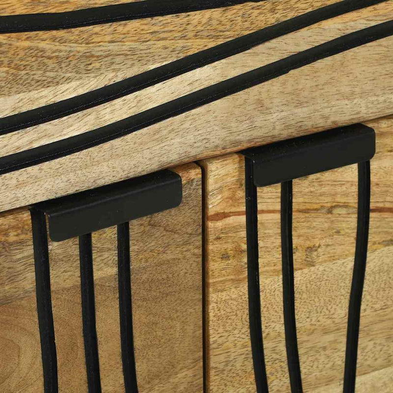 vidaXL Éjjeliszekrény fiókkal Barna 50 x 33 x 60 cm tömör mangófa