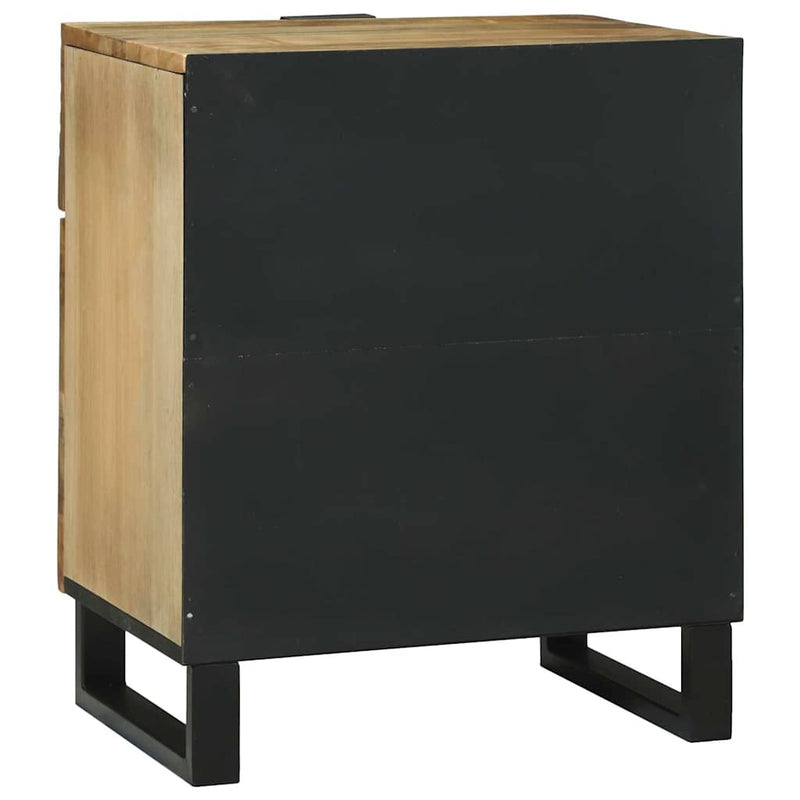 vidaXL Éjjeliszekrény fiókkal Barna 50 x 33 x 60 cm tömör mangófa