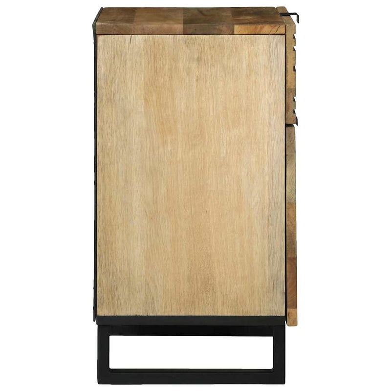 vidaXL Éjjeliszekrény fiókkal Barna 50 x 33 x 60 cm tömör mangófa