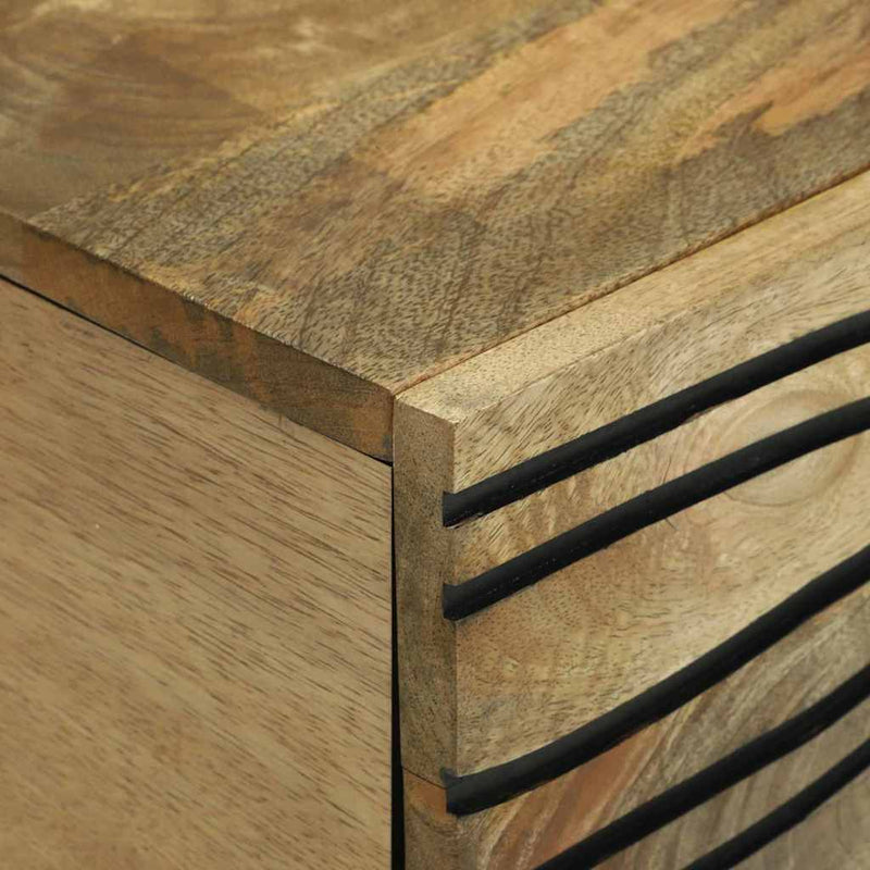 vidaXL Dohányzóasztal Barna és fekete 100 x 54 x 40 cm