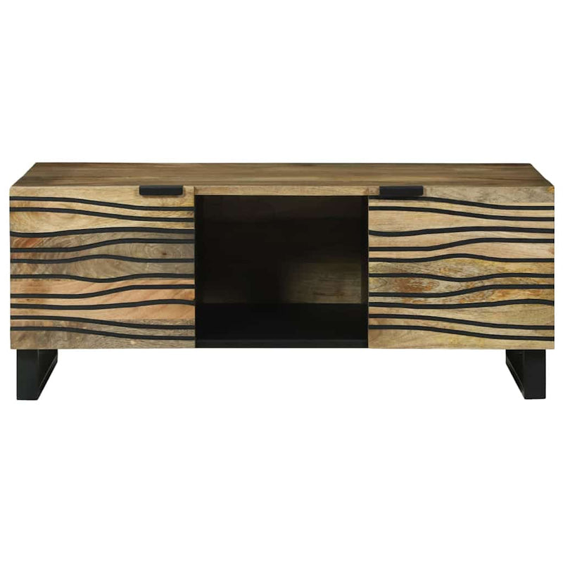 vidaXL Dohányzóasztal Barna és fekete 100 x 54 x 40 cm