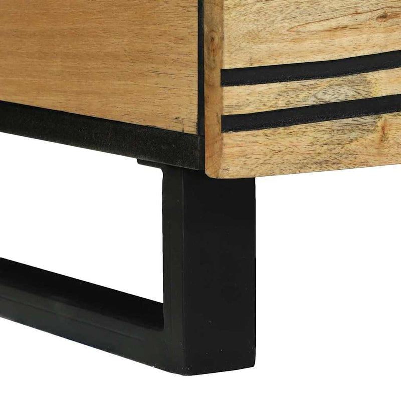 vidaXL Dohányzóasztal with Drawer Barna és fekete 80 x 54 x 40 cm