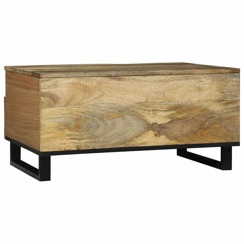 vidaXL Dohányzóasztal with Drawer Barna és fekete 80 x 54 x 40 cm