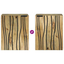 vidaXL Mosdó Szekrény Barna és fekete 38 x 33.5 x 48 cm Faanyag