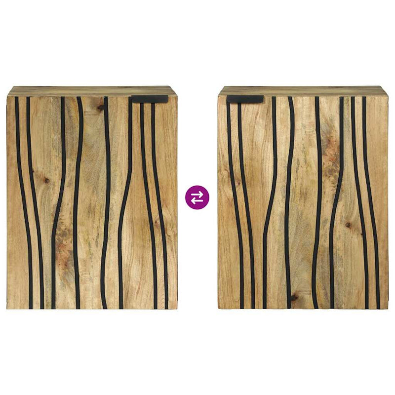 vidaXL Fürdőszobai mosdószekrény Barna 38 x 33,5 x 48 cm Faanyag