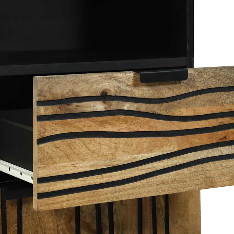 vidaXL Fürdőszobai mosdószekrény Barna 38 x 33 x 160 cm Faanyag