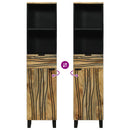 vidaXL Fürdőszekrény polcokkal Barna 38 x 33 x 160 cm Tömör mangófa