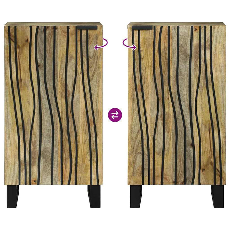 vidaXL Szekrény Barna 40 x 33 x 75 cm tömör mangófa