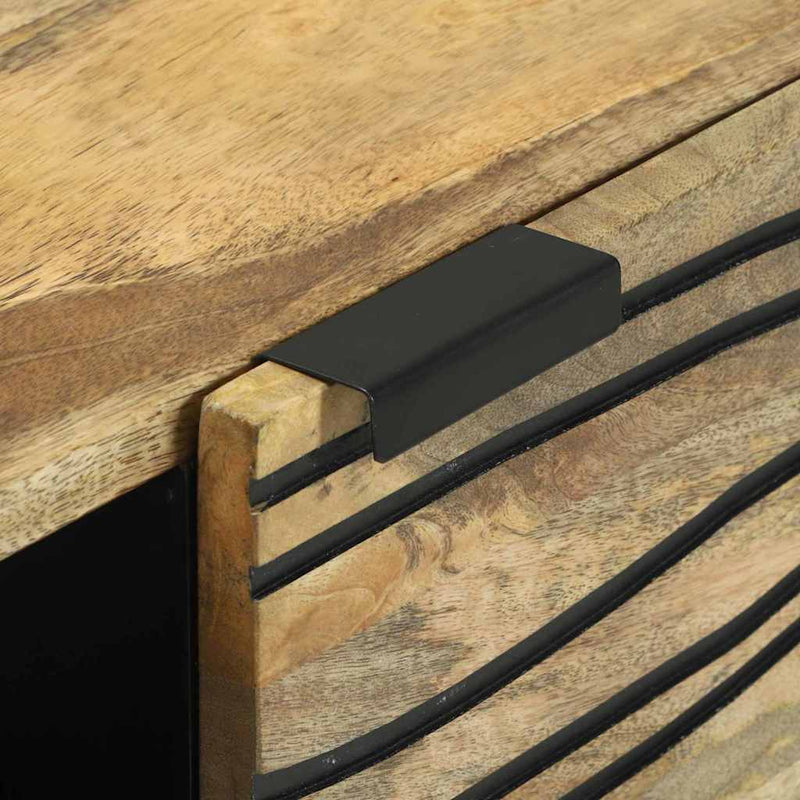 vidaXL Komód Barna 80 x 33 x 75 cm tömör mangófa