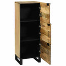 vidaXL Highboard Barna 40 x 33 x 110 cm tömör mangófa