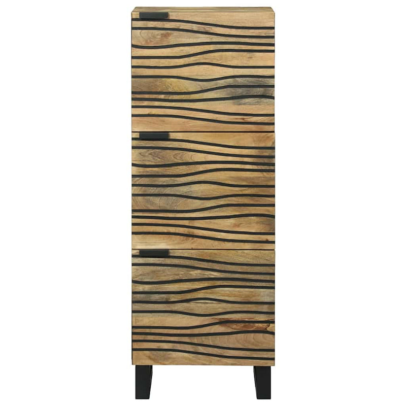 vidaXL Highboard Barna 40 x 33 x 110 cm tömör mangófa